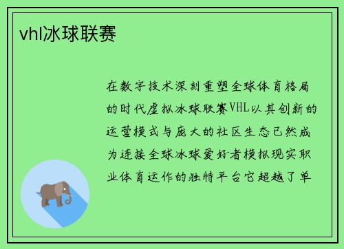 vhl冰球联赛